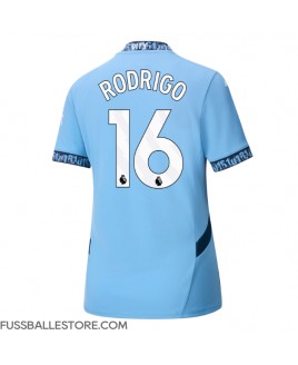 Günstige Manchester City Rodri Hernandez #16 Heimtrikot Damen 2024-25 Kurzarm